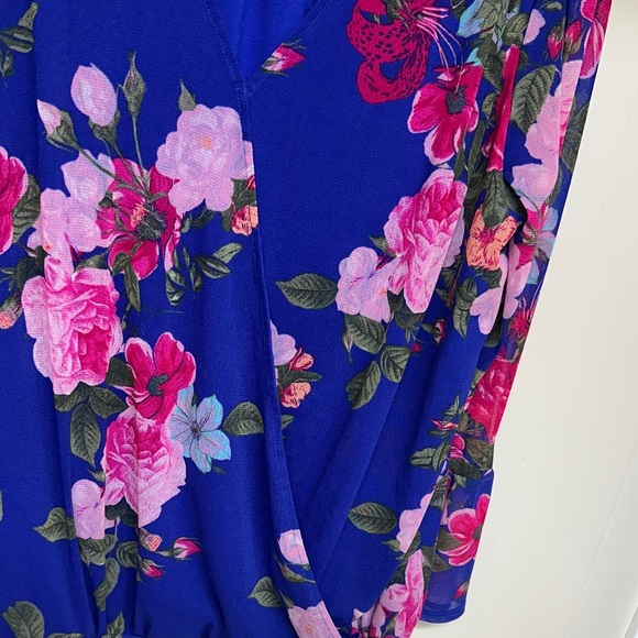 I.N.C International Concepts Womens Surplice Floral Pullover Blouse, - Picture 4 of 12